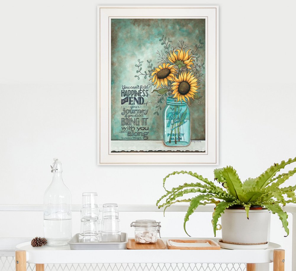 All Along 1 White Framed Print Wall Art HomeRoots