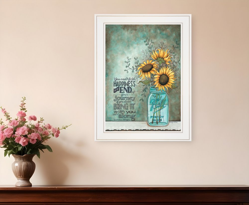 All Along 1 White Framed Print Wall Art HomeRoots