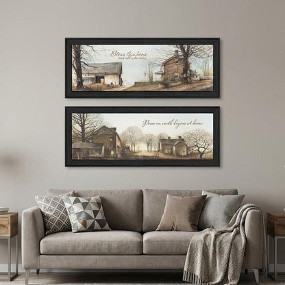 Set Of Two Farms Black Framed Print Wall Art HomeRoots