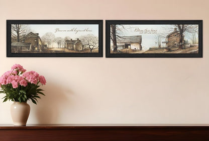 Set Of Two Farms Black Framed Print Wall Art HomeRoots