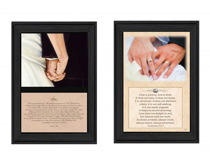 Set Of Two Marriage Black Framed Print Wall Art HomeRoots