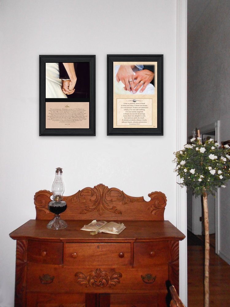 Set Of Two Marriage Black Framed Print Wall Art HomeRoots