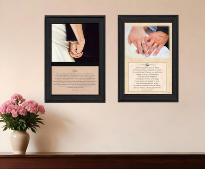Set Of Two Marriage Black Framed Print Wall Art HomeRoots