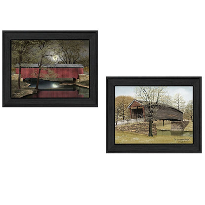 Set Of Two Bridges Black Framed Print Wall Art HomeRoots