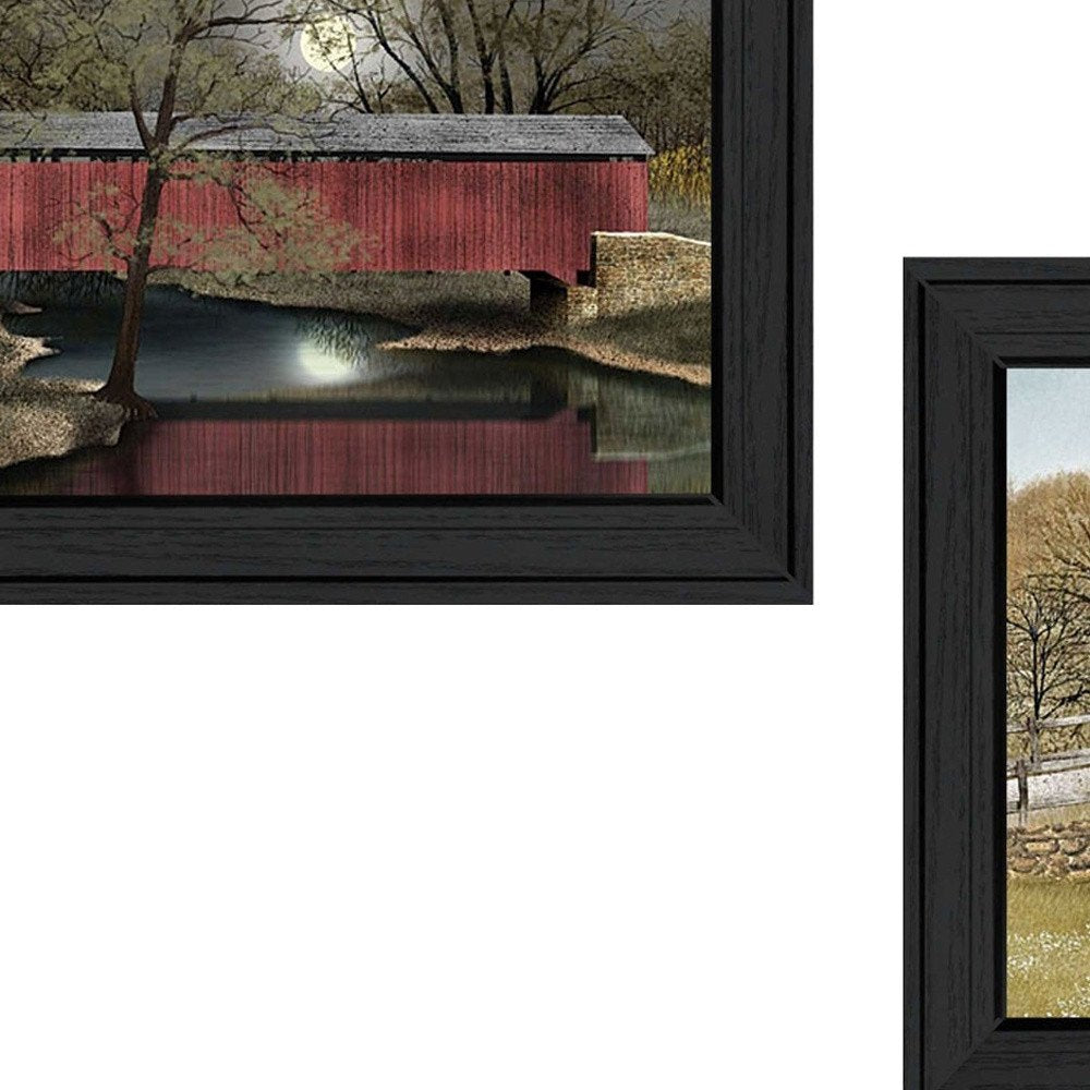 Set Of Two Bridges Black Framed Print Wall Art HomeRoots