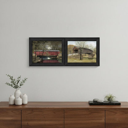 Set Of Two Bridges Black Framed Print Wall Art HomeRoots