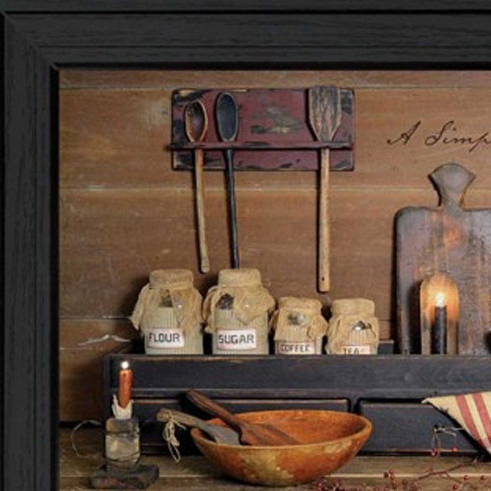 Set Of Two Rustic Black Framed Print Wall Art HomeRoots
