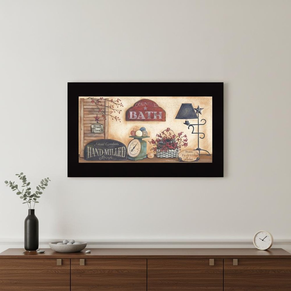 Set Of Two Bath 1 Black Framed Print Bathroom Wall Art HomeRoots