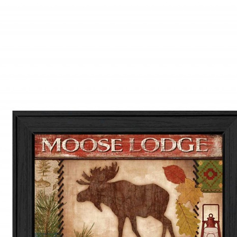 Set Of Two Lodge I Black Framed Print Wall Art HomeRoots