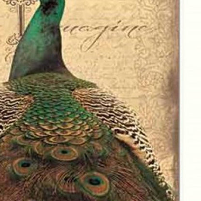 Set Of Two Peacock 1 White Framed Print Wall Art HomeRoots