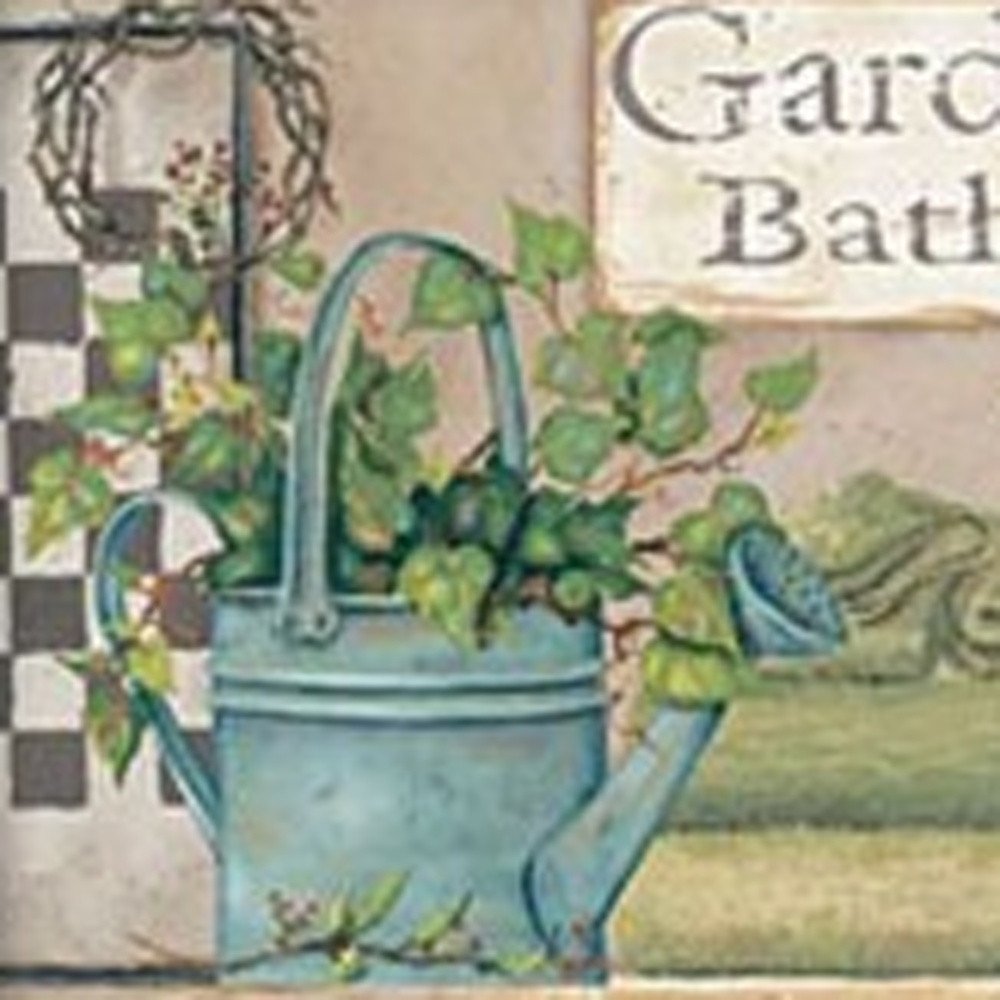 Set Of Three Garden Bath 1 White Framed Print Bathroom Wall Art HomeRoots