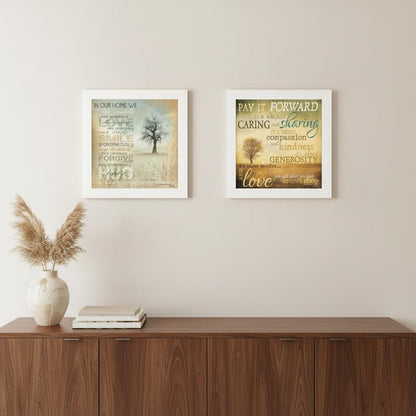 Set Of Two Meaning 1 White Framed Print Wall Art HomeRoots