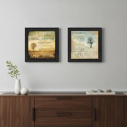 Set Of Two Meaning 2 Black Framed Print Wall Art HomeRoots