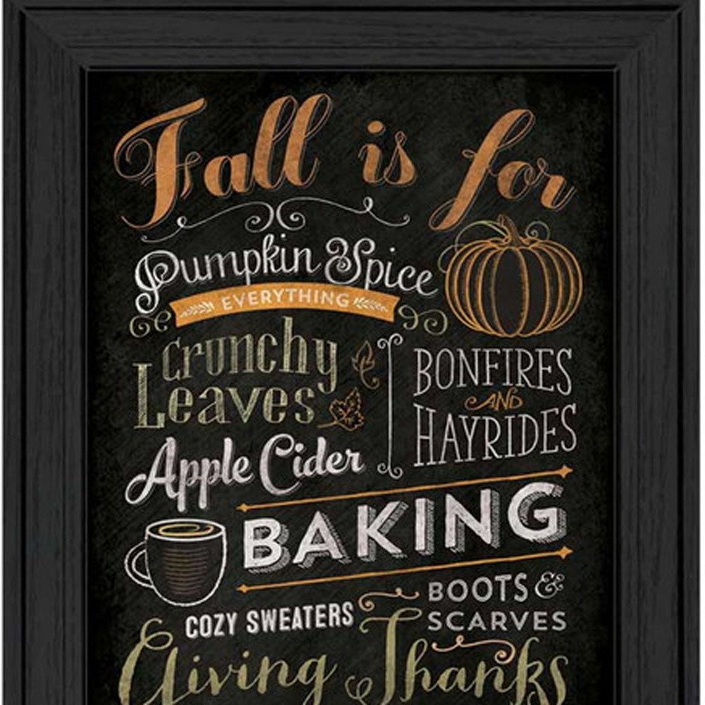 Set Of Two Pumpkin Patch Black Framed Print Wall Art HomeRoots