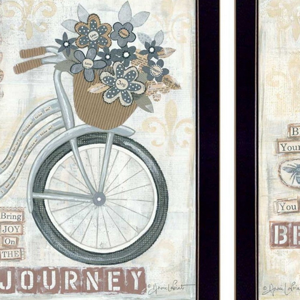 Set Of Two Beautiful Journey Black Framed Print Wall Art HomeRoots
