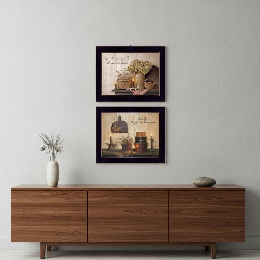 Set Of Two Keepsake Treasures Black Framed Print Wall Art HomeRoots