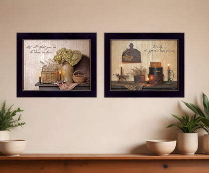 Set Of Two Keepsake Treasures Black Framed Print Wall Art HomeRoots