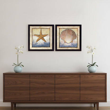 Set Of Two Sea Journey Black Framed Print Wall Art HomeRoots