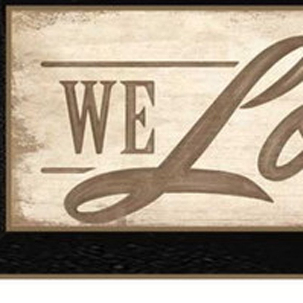 Set Of Two Love Family and Friends Black Framed Print Wall Art HomeRoots
