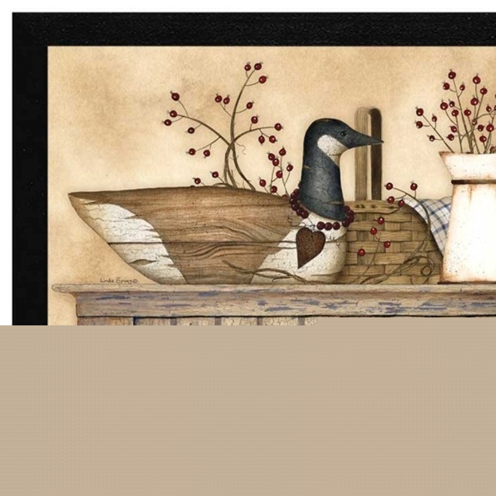Set Of Two Rustic Still Life Black Framed Print Wall Art HomeRoots