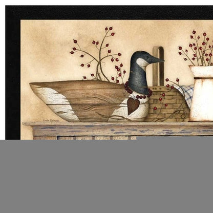 Set Of Two Rustic Still Life Black Framed Print Wall Art HomeRoots