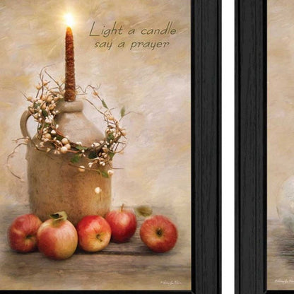 Set Of Two Love Farmhouse Black Framed Print Wall Art HomeRoots