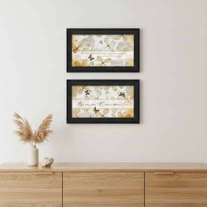 Set Of Two Plant Kindness Black Framed Print Wall Art HomeRoots