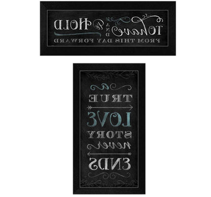 Set Of Two Love Story Black Framed Print Wall Art HomeRoots