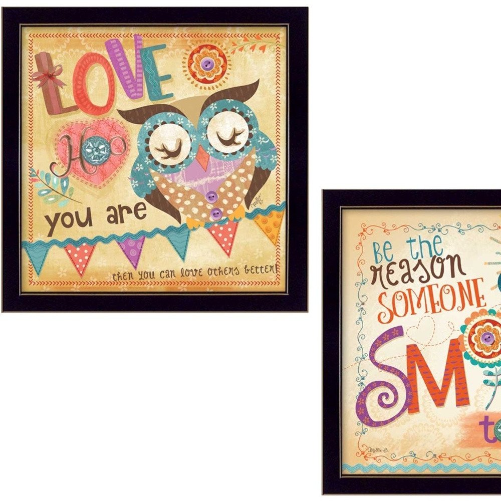 Set Of Two Be the Reason Black Framed Print Wall Art HomeRoots