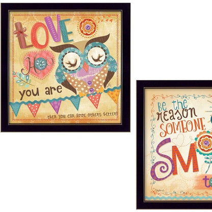 Set Of Two Be the Reason Black Framed Print Wall Art HomeRoots