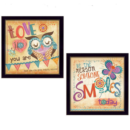 Set Of Two Be the Reason Black Framed Print Wall Art HomeRoots