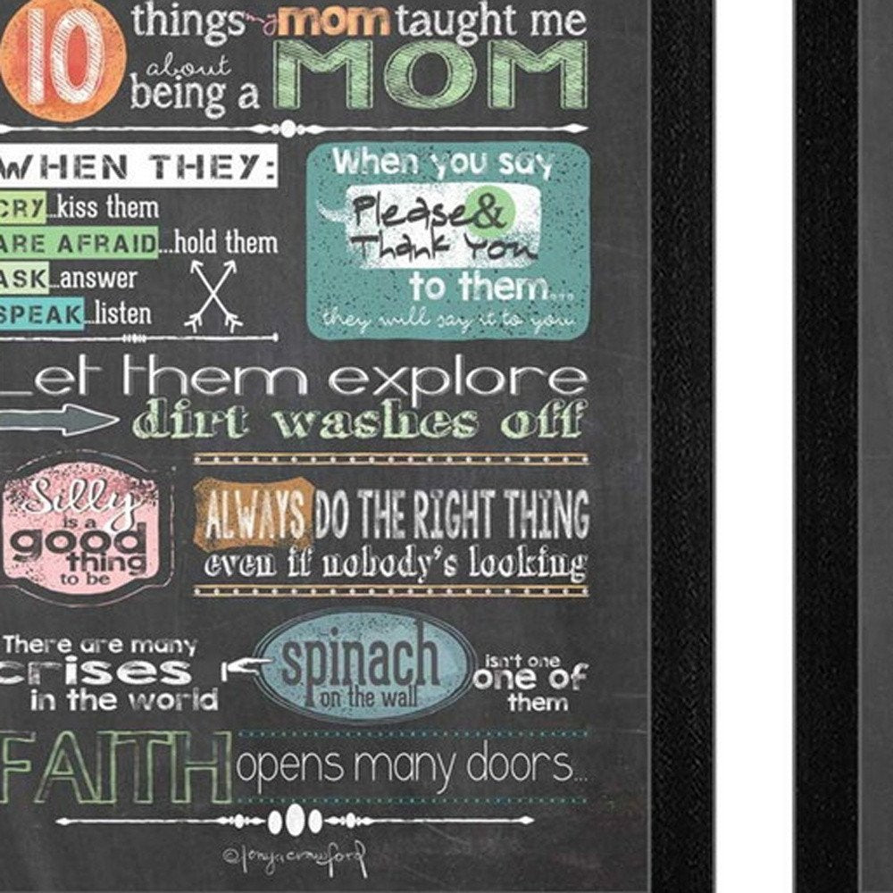 Set Of Two Reminders from Mom and Dad Black Framed Print Wall Art HomeRoots