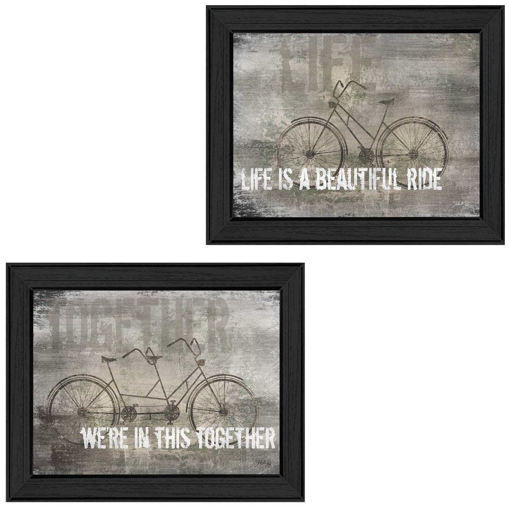 Set Of Two In this Together Black Framed Print Wall Art HomeRoots