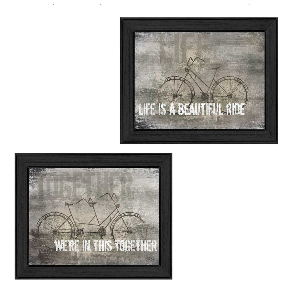 Set Of Two In this Together Black Framed Print Wall Art HomeRoots