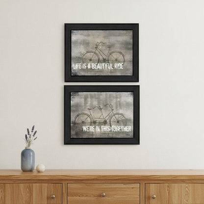 Set Of Two In this Together Black Framed Print Wall Art HomeRoots