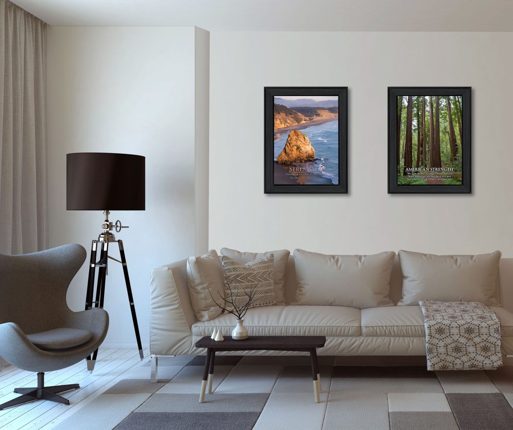 Set Of Two Strength 1 Black Framed Print Wall Art HomeRoots
