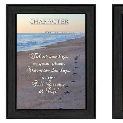 Set Of Two Character 1 Black Framed Print Wall Art HomeRoots