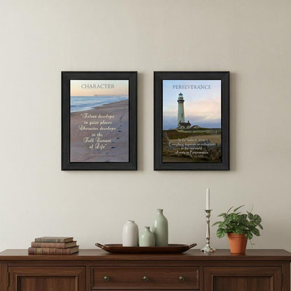 Set Of Two Character 1 Black Framed Print Wall Art HomeRoots