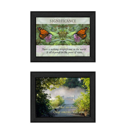 Set Of Two Beauty 1 Black Framed Print Wall Art HomeRoots
