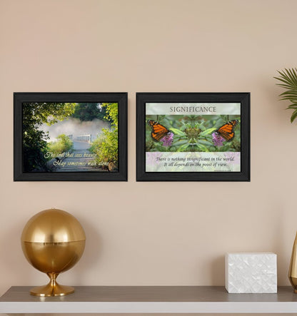 Set Of Two Beauty 1 Black Framed Print Wall Art HomeRoots