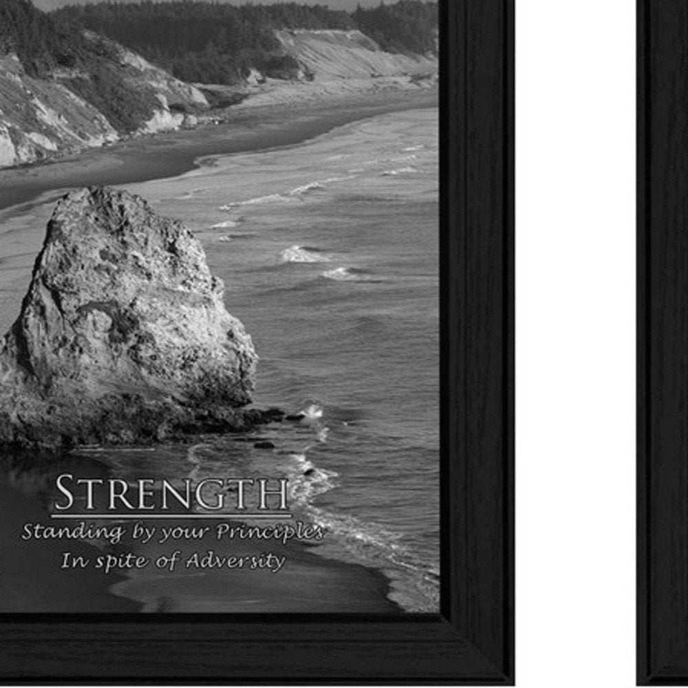 Set Of Two Strength 2 Black Framed Print Wall Art HomeRoots