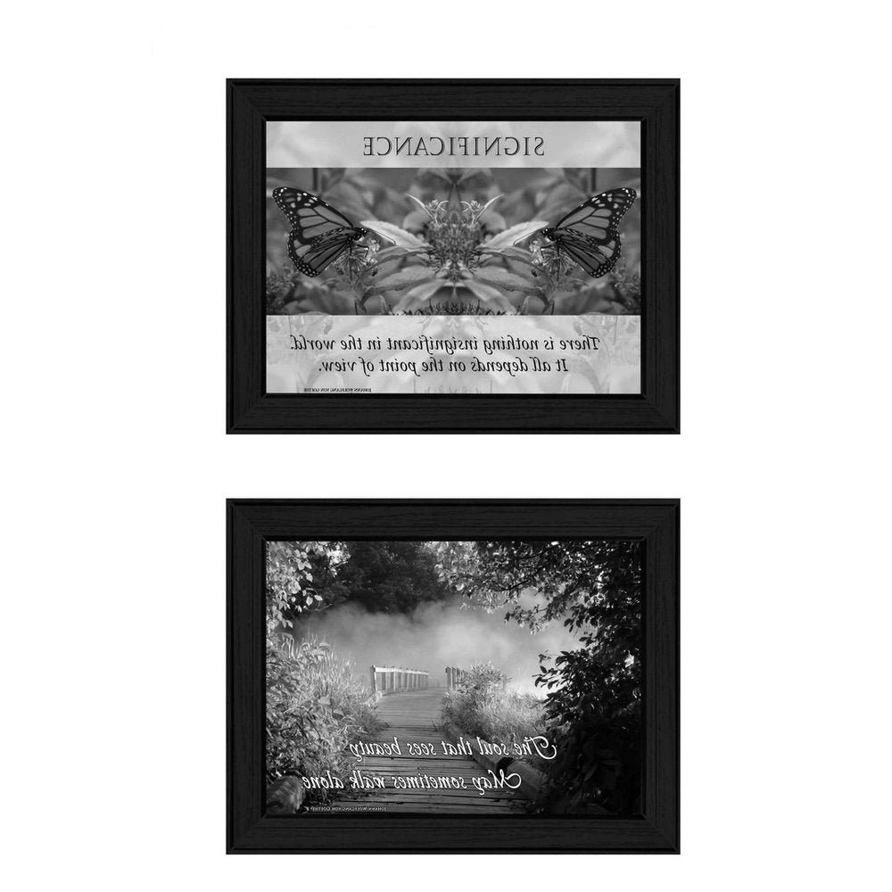 Set Of Two Beauty 2 Black Framed Print Wall Art HomeRoots