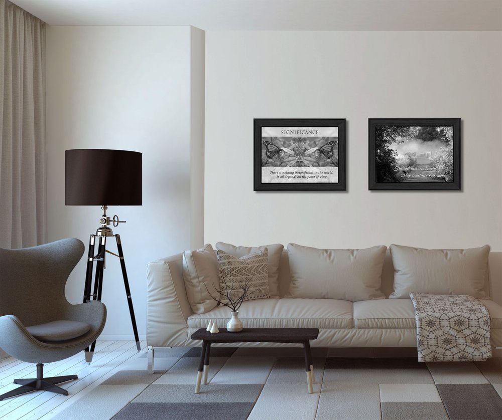 Set Of Two Beauty 2 Black Framed Print Wall Art HomeRoots