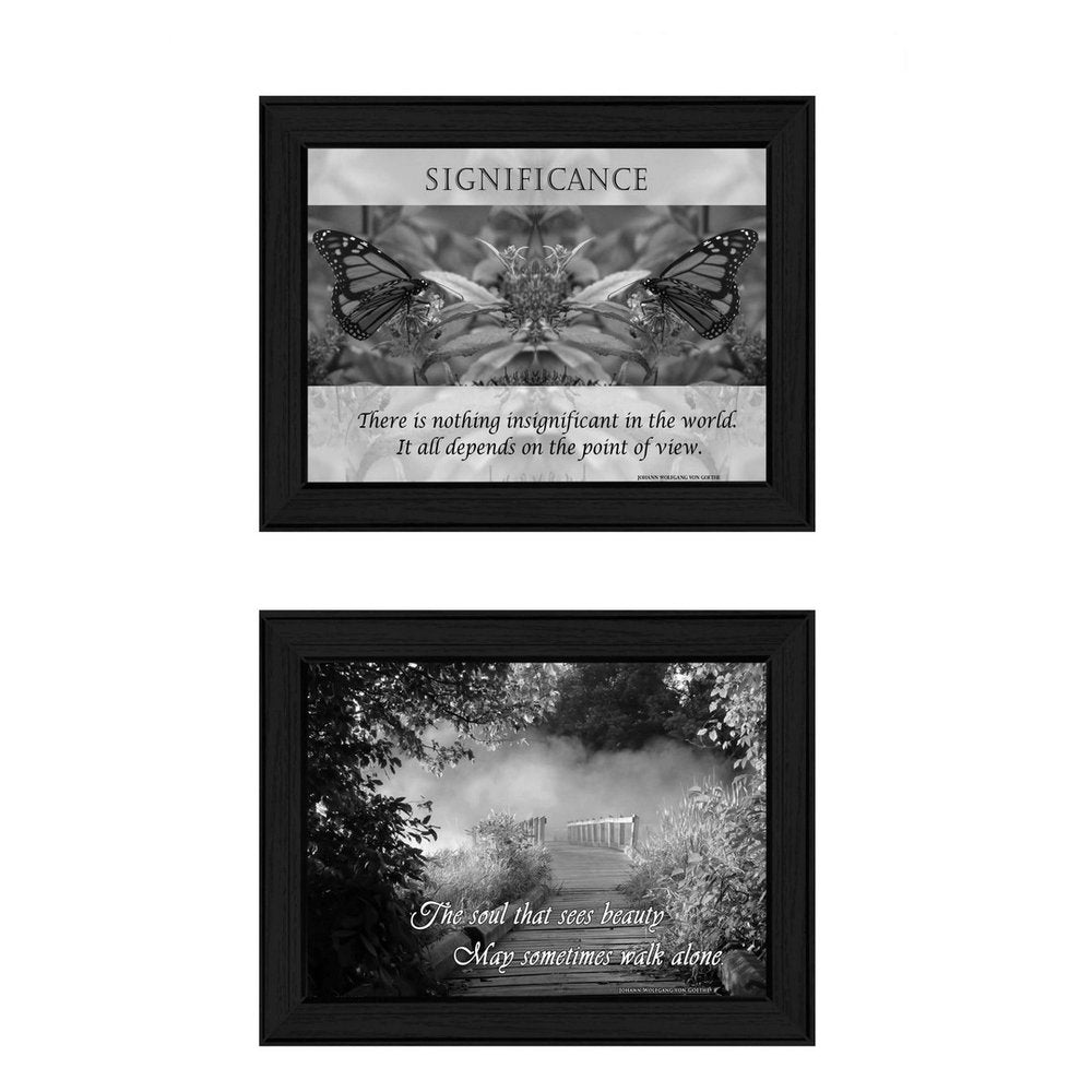 Set Of Two Beauty 2 Black Framed Print Wall Art HomeRoots
