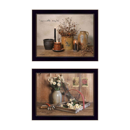 Set Of Two Simple Blessings Black Framed Print Wall Art HomeRoots