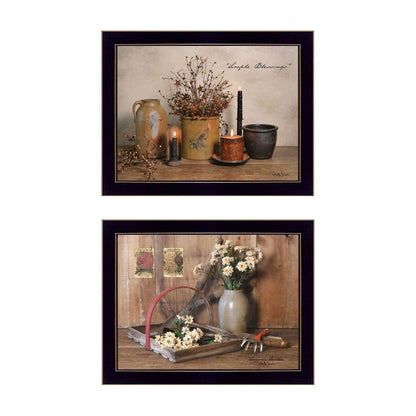 Set Of Two Simple Blessings Black Framed Print Wall Art HomeRoots