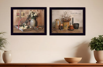 Set Of Two Simple Blessings Black Framed Print Wall Art HomeRoots