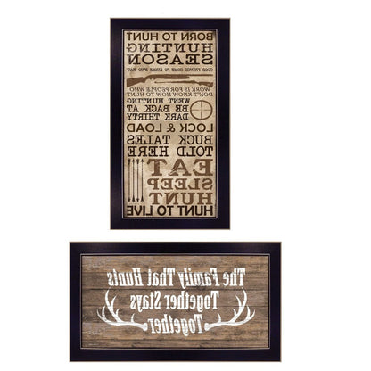 Set Of Two Hunting Season Black Framed Print Wall Art HomeRoots