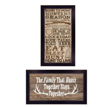 Set Of Two Hunting Season Black Framed Print Wall Art HomeRoots