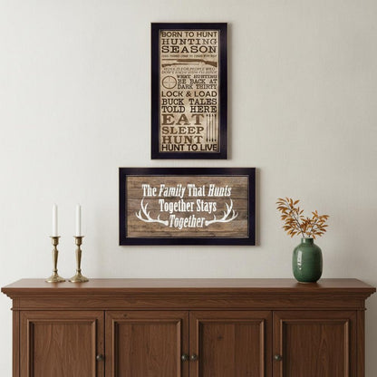 Set Of Two Hunting Season Black Framed Print Wall Art HomeRoots